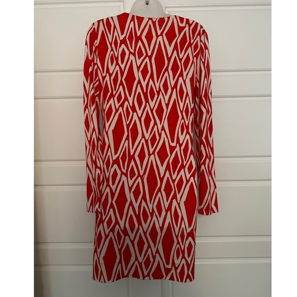 Diane Von Furstenberg Silk Red and White dress - Picture 2 of 6